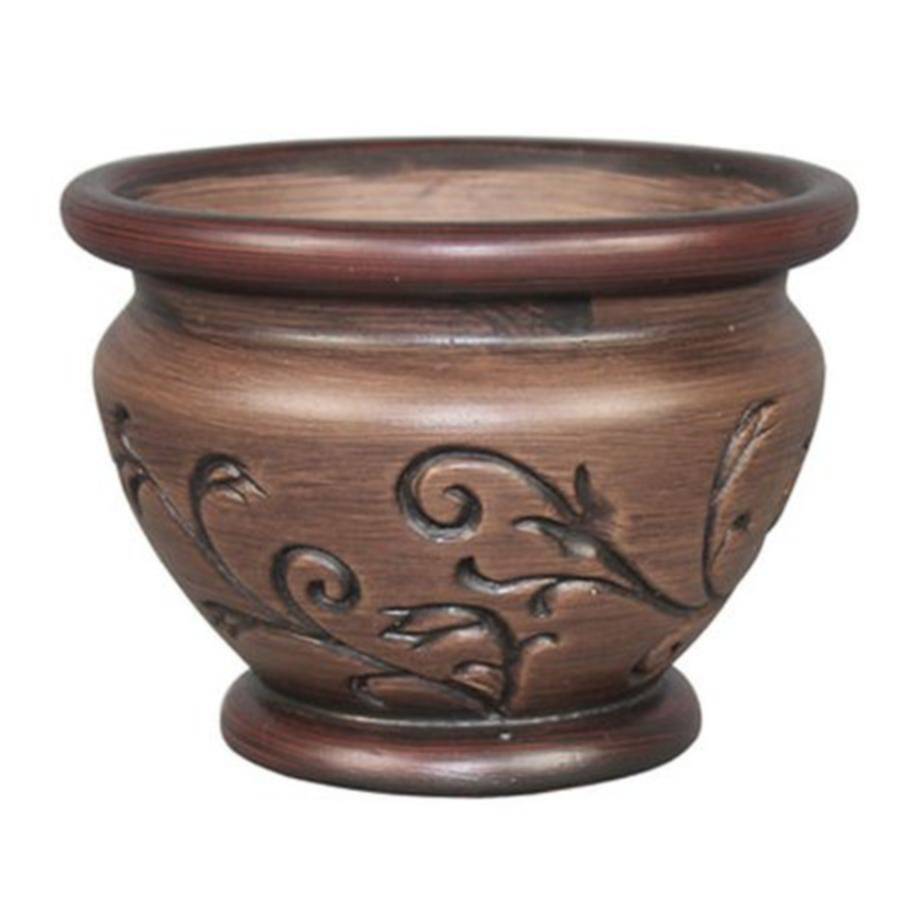Southern Patio Crm 030690 6 Inch Espresso Ivy Urn Planter At Sutherlands Southern Patio Crm 030690