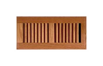 Floor Register Louvered 4x10 Oak