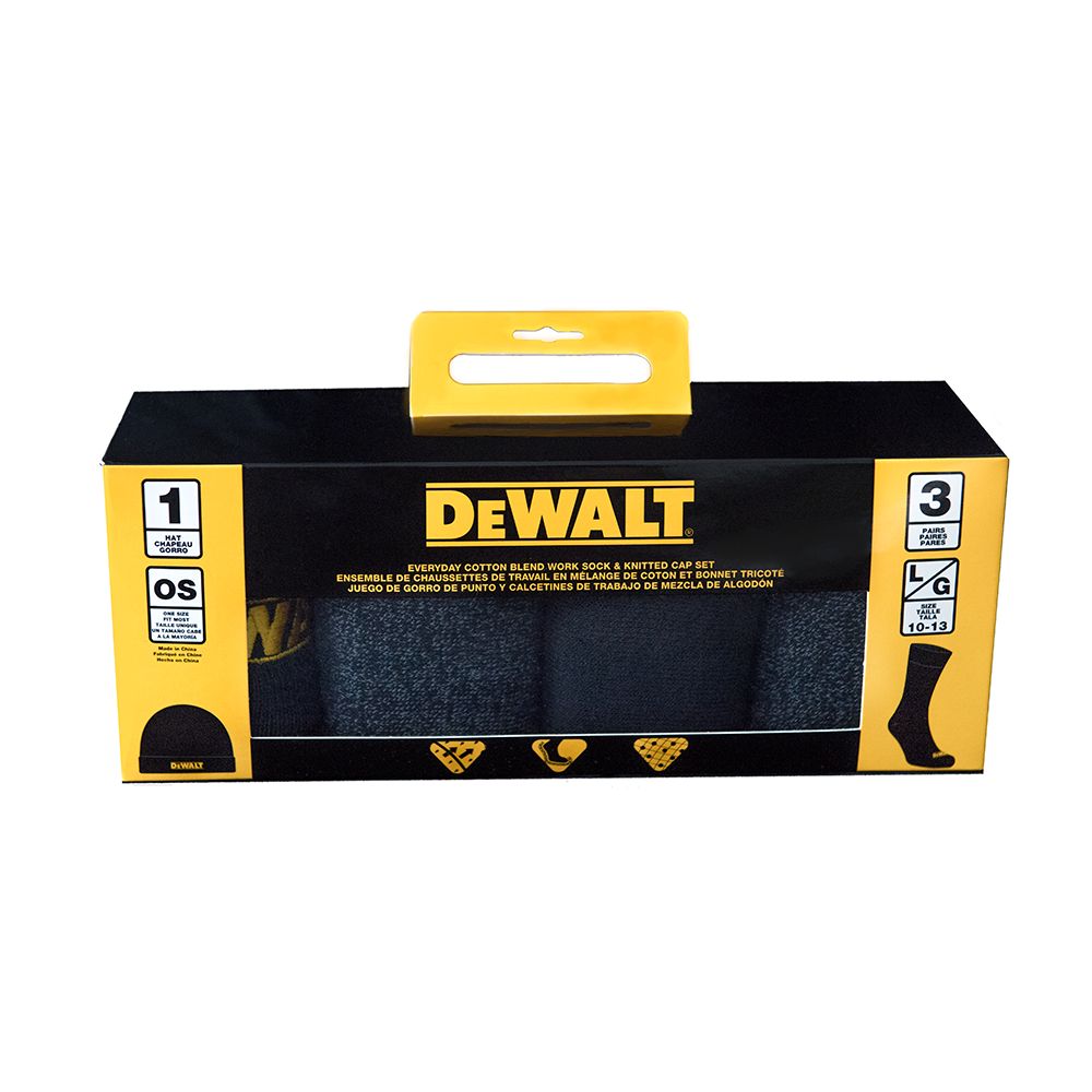 DeWALT DXSC152 Large Men s Everyday Cotton Blend Work Sock And