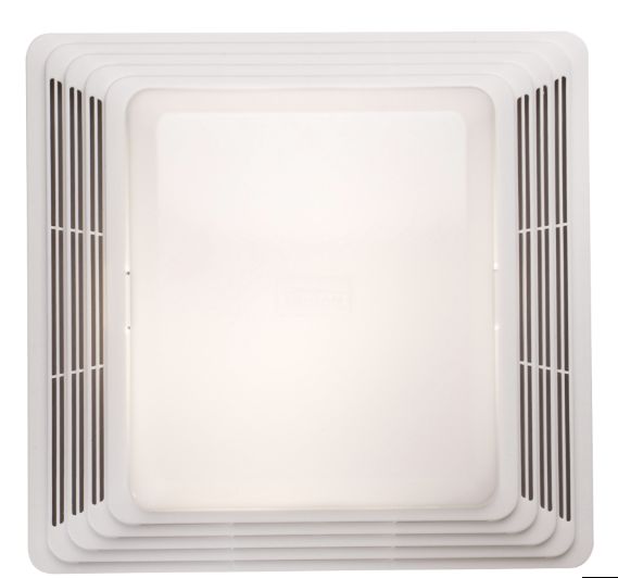 Broan 678 50 Cfm White Plastic Economy Ventilation Fan With Light at