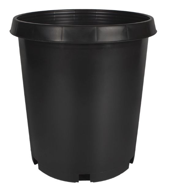 HC Companies NSR015G0G18 15-Gallon Black Heavy Duty Nursery Planter at ...