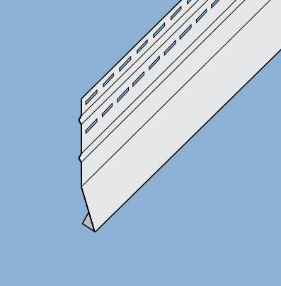 Alside Supply 103299 2 1 2 Inch X 10 Foot Aluminum Starter Strip For Vinyl Siding At Sutherlands