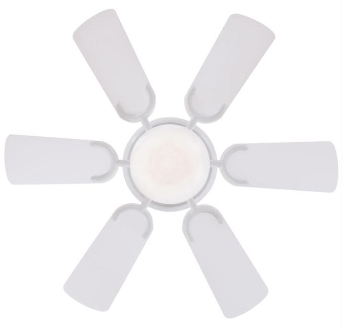 Westinghouse 7230800 Petite 30Inch White Indoor LED 6Blade Ceiling