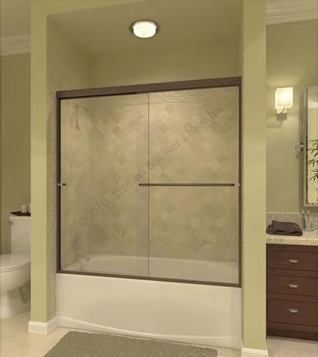 Arizona Shower Door Letet 6057chrn Frameless Tub Door Ch