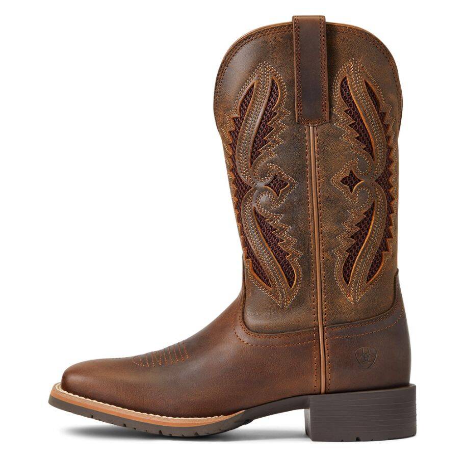 ARIAT® 10040411 8-1/2B Distressed Tan / Truffle Hybrid Rancher VentTek ...