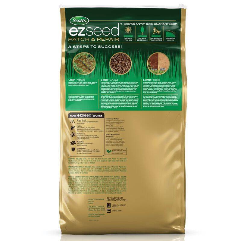 Scotts 17540 10-Pound EZ Seed® Patch And Repair Sun And Shade Grass ...