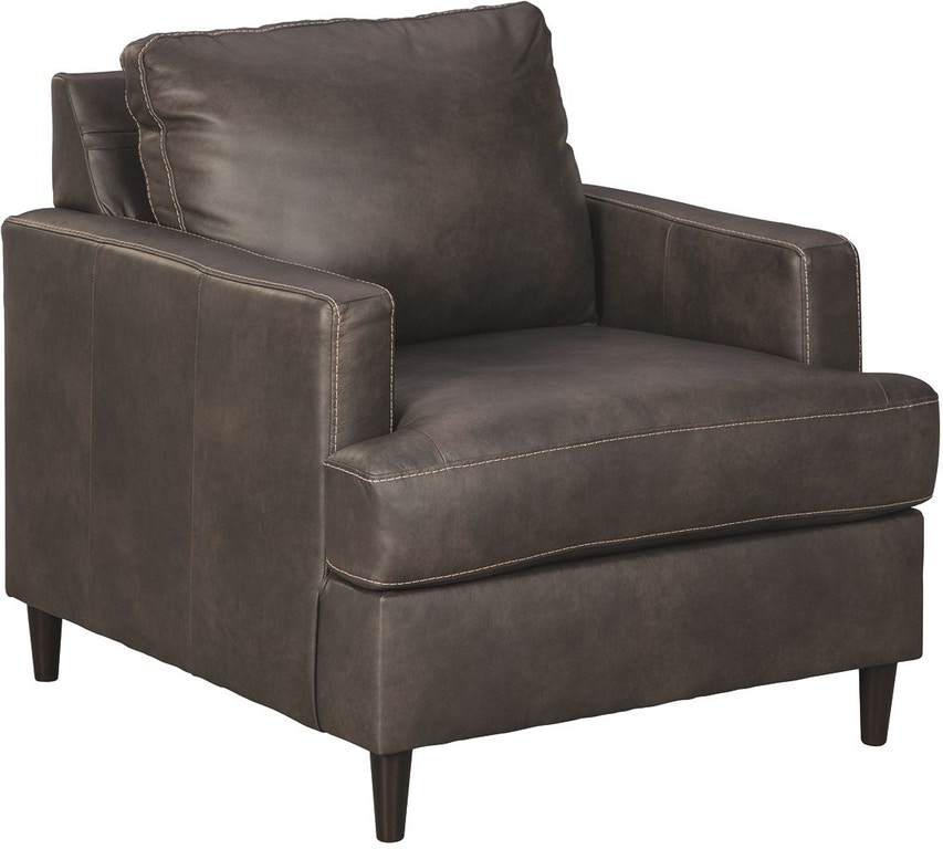 Signature Design By Ashley 4950120 Hettinger Ash Leather Chair at Sutherlands