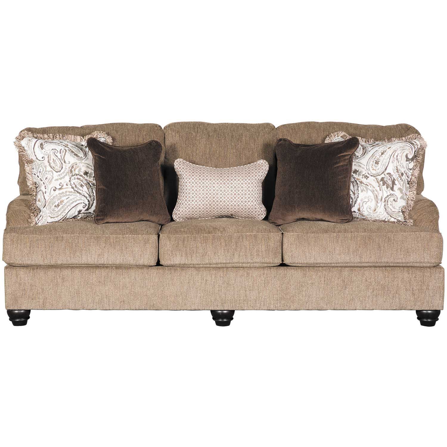 Signature Design By Ashley 4090138 Braemar Brown Stationary Sofa at
