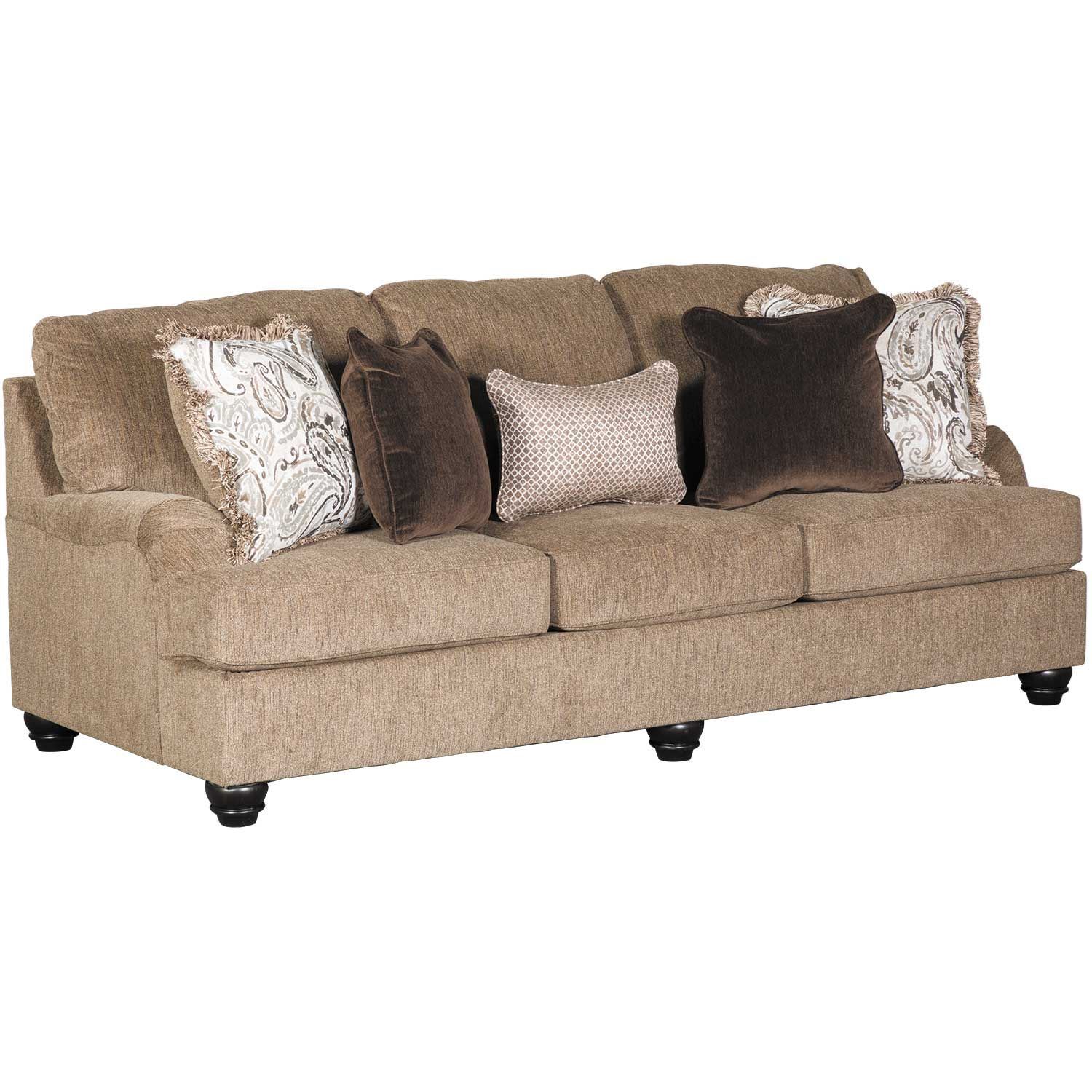 Signature Design By Ashley 4090138 Braemar Brown Stationary Sofa at