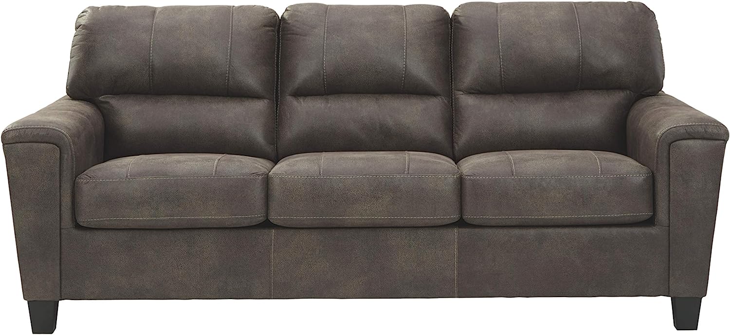 Signature Design By Ashley® 9400238 Navi Smoke Stationary Sofa at