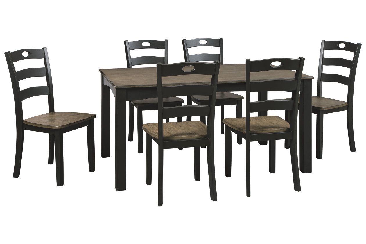 Signature Design By Ashley D338425 Froshburg Black/Brown Dining Room