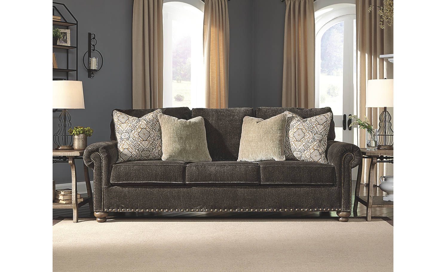 Signature Design By Ashley 8060338 Stracelen Sable Sofa at Sutherlands