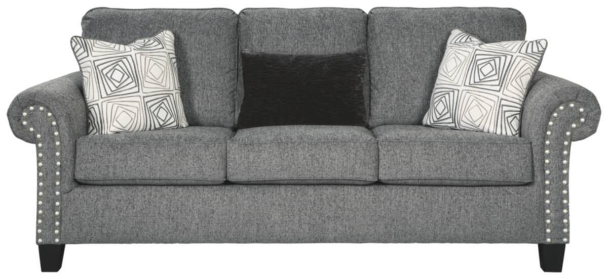 Signature Design By Ashley 7870138 Agleno Charcoal Sofa at 