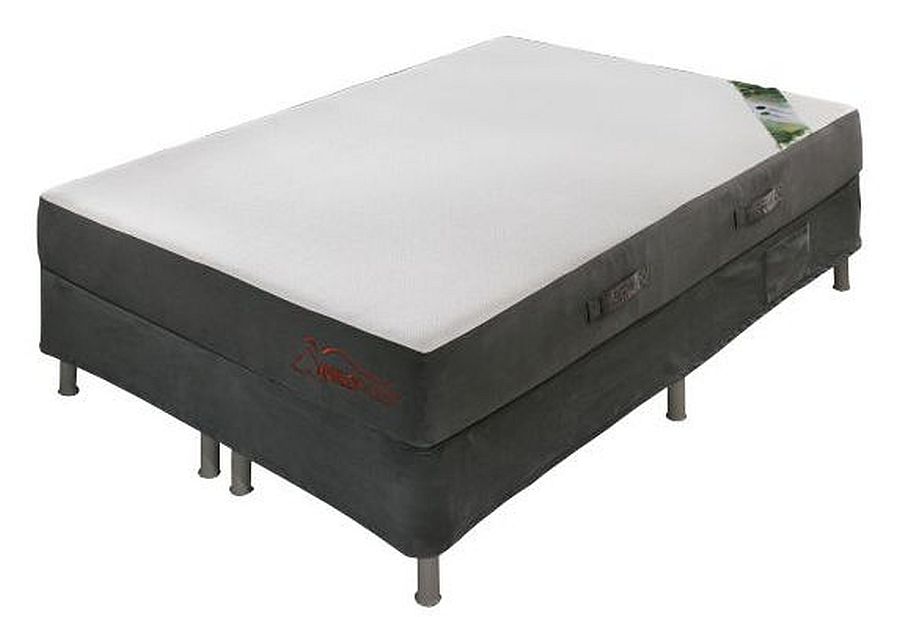 Signature Design By Ashley 3PC August Memory Foam King Mattress, Box Springs & Foundation Set at