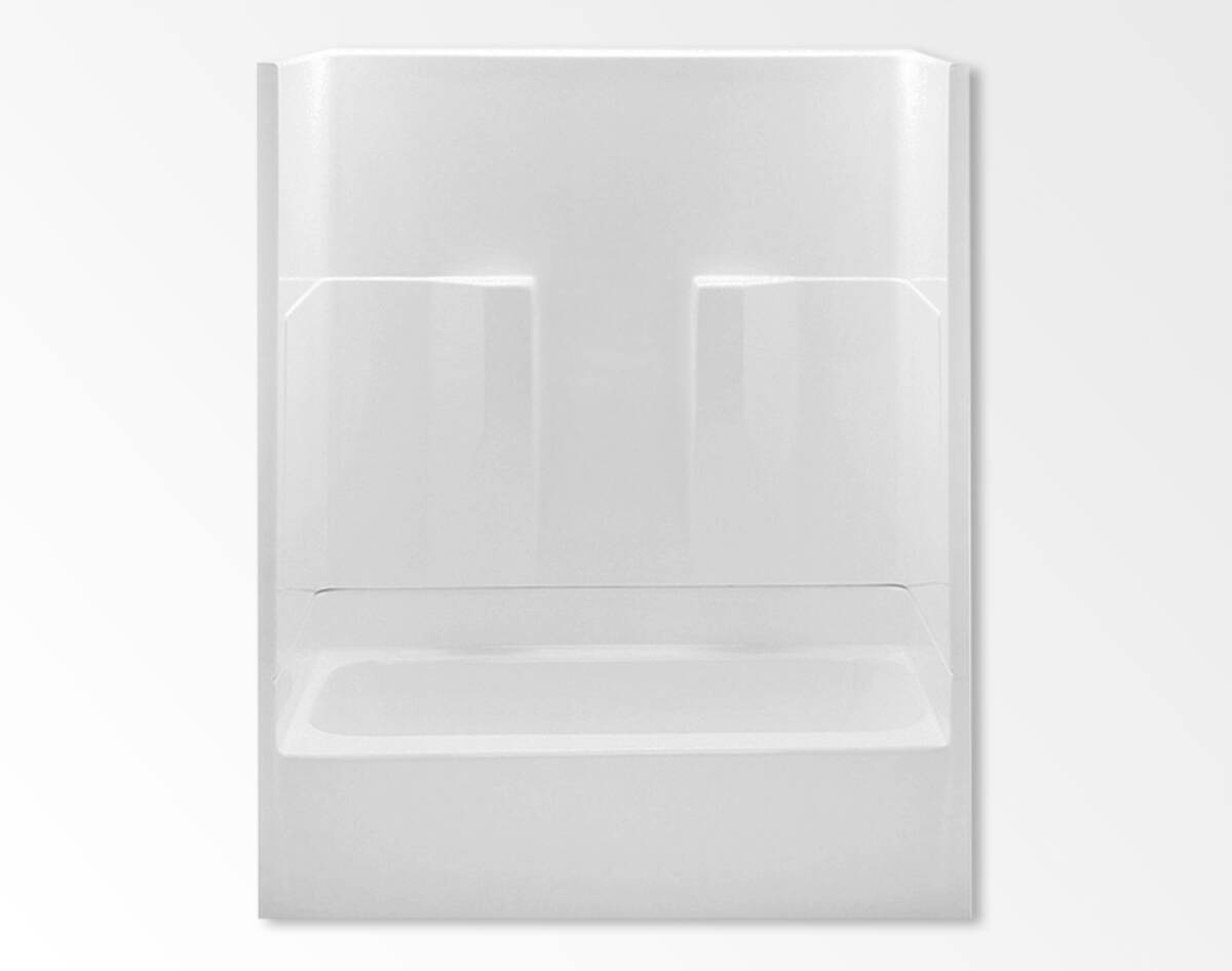 Aquatic 26032PRWH 60 x 30 x 72Inch White 2Piece Tub/Shower With