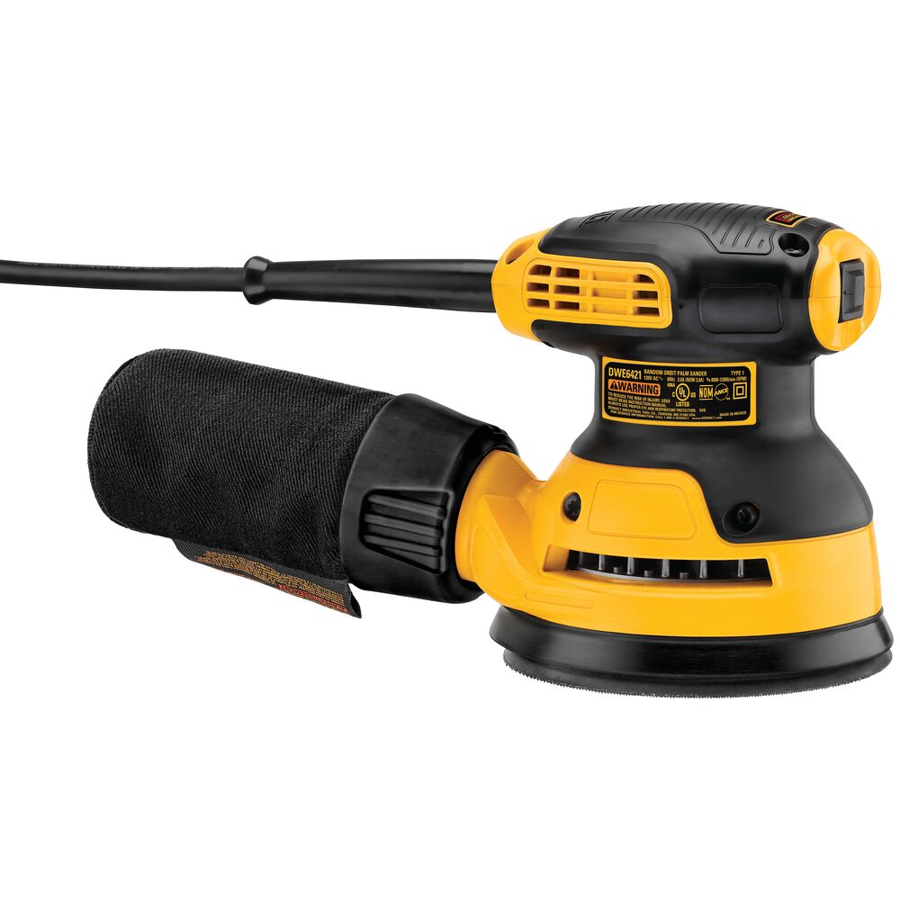 DeWALT® DWE6421K 5Inch Single Speed Random Orbit Sander Kit With Hook