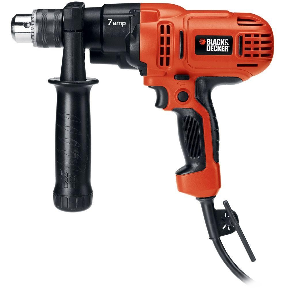 Black+Decker DR560 7-Amp Compact Drill /Driver With 1/2-Inch Keyed ...