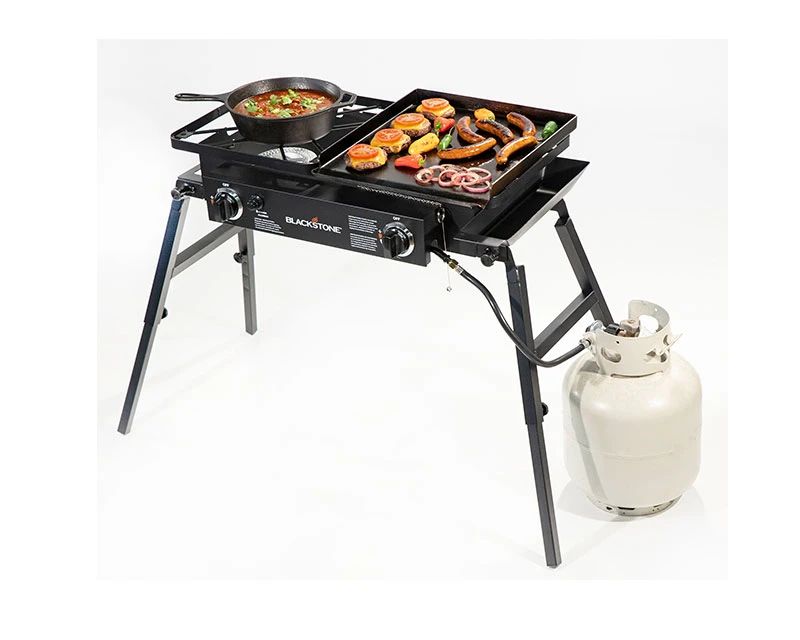 Blackstone 1555 18Inch 2Burner Tailgater Gas Griddle And Grill Combo