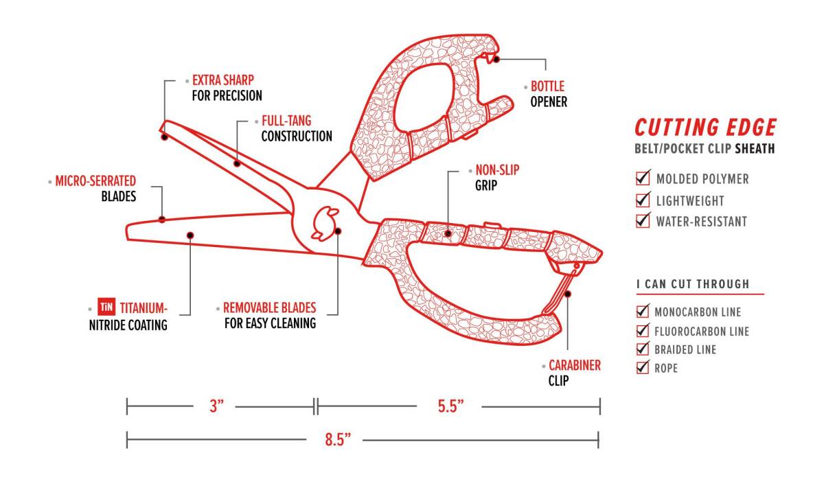 BUBBA™ 1099915 Large Fishing Shears at Sutherlands