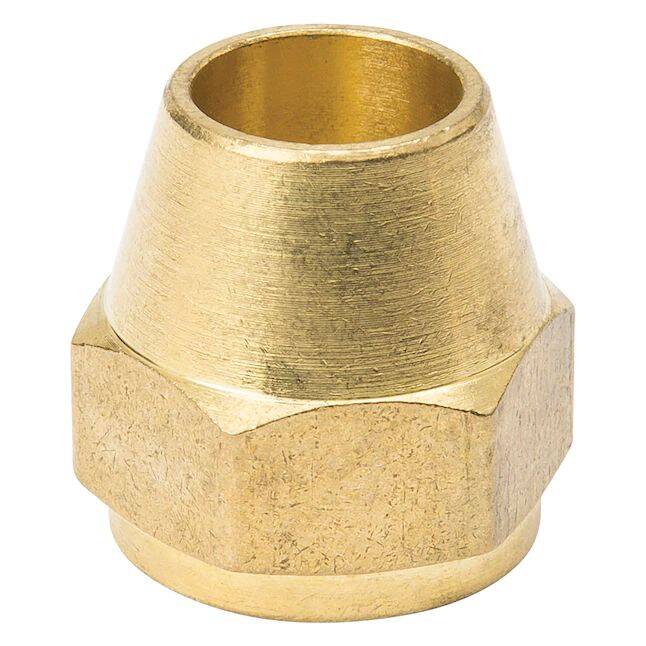 B & K FL-260B ProLine Series 1/2-Inch Brass Short Rod Flare Nut at