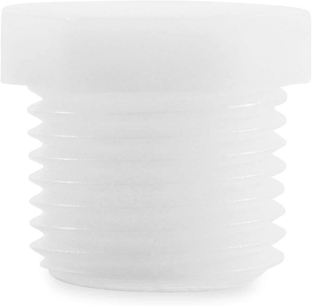 CAMCO 11630 1/2Inch White Drain Plugs For Rv Water Heaters, 2Pack at