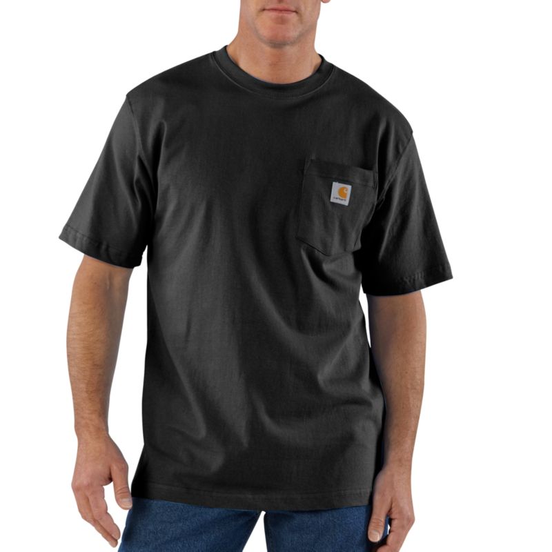 Carhartt® K87BLK Marge Mens Pocket T-Shirt at Sutherlands