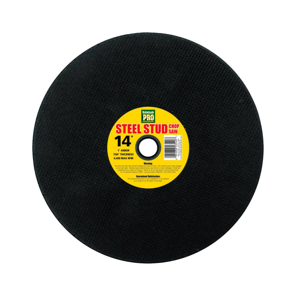 Sutherlands Pro 53539 14 x 3/32Inch Metal Aluminum Oxide (A24R) Abrasive Saw Blade at Sutherlands