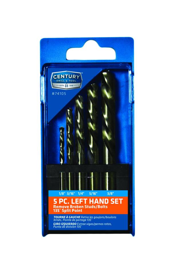Century Drill & Tool 74105 5-Piece Left Handed Drill Set at Sutherlands