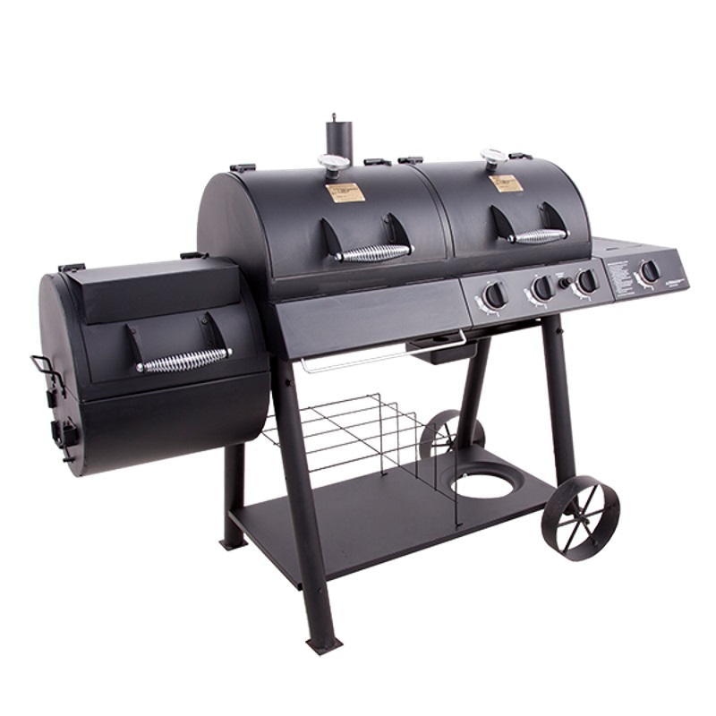 JOE'S KANSAS CITY 15202029 Longhorn Combo Charcoal /Gas Smoker And
