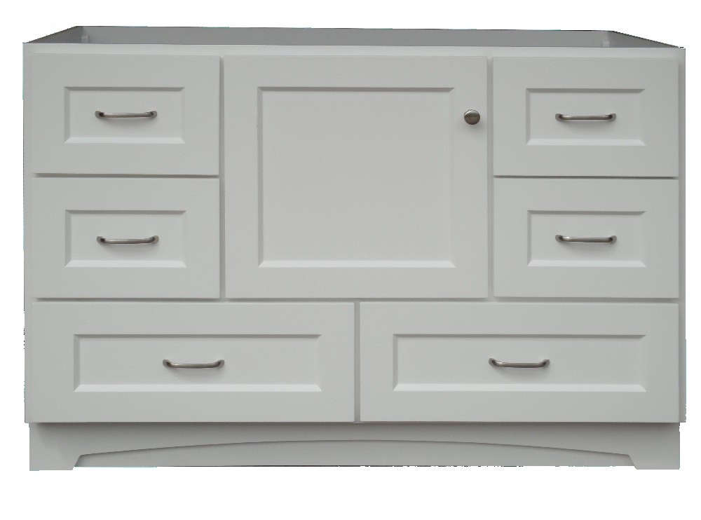 Osage Cabinet Mvr 4821 Dl 1 White Door 6 Drawer Vanity 48 In X21 Osage Cabinet Mvr 4821 Dl 1
