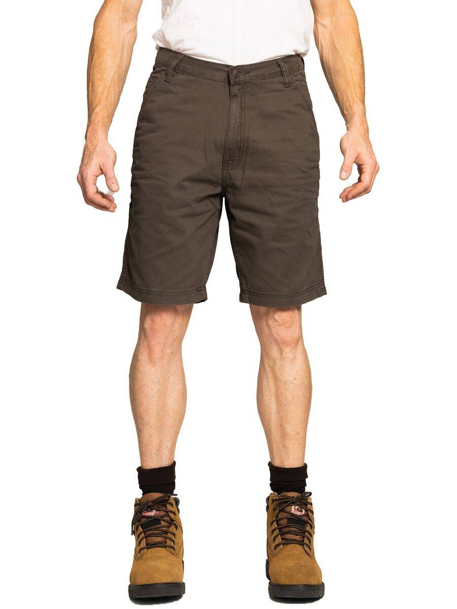 FULL BLUE 9087961 44Inch Men's Brown Cotton Work Shorts With Cell