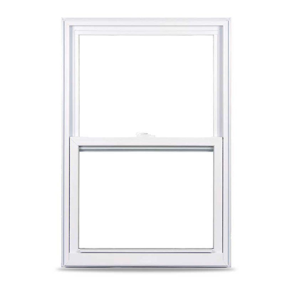 TAFCO WINDOWS Single Hung 23.5 in Double-Pane Vinyl Insulated White x 35.5 in 