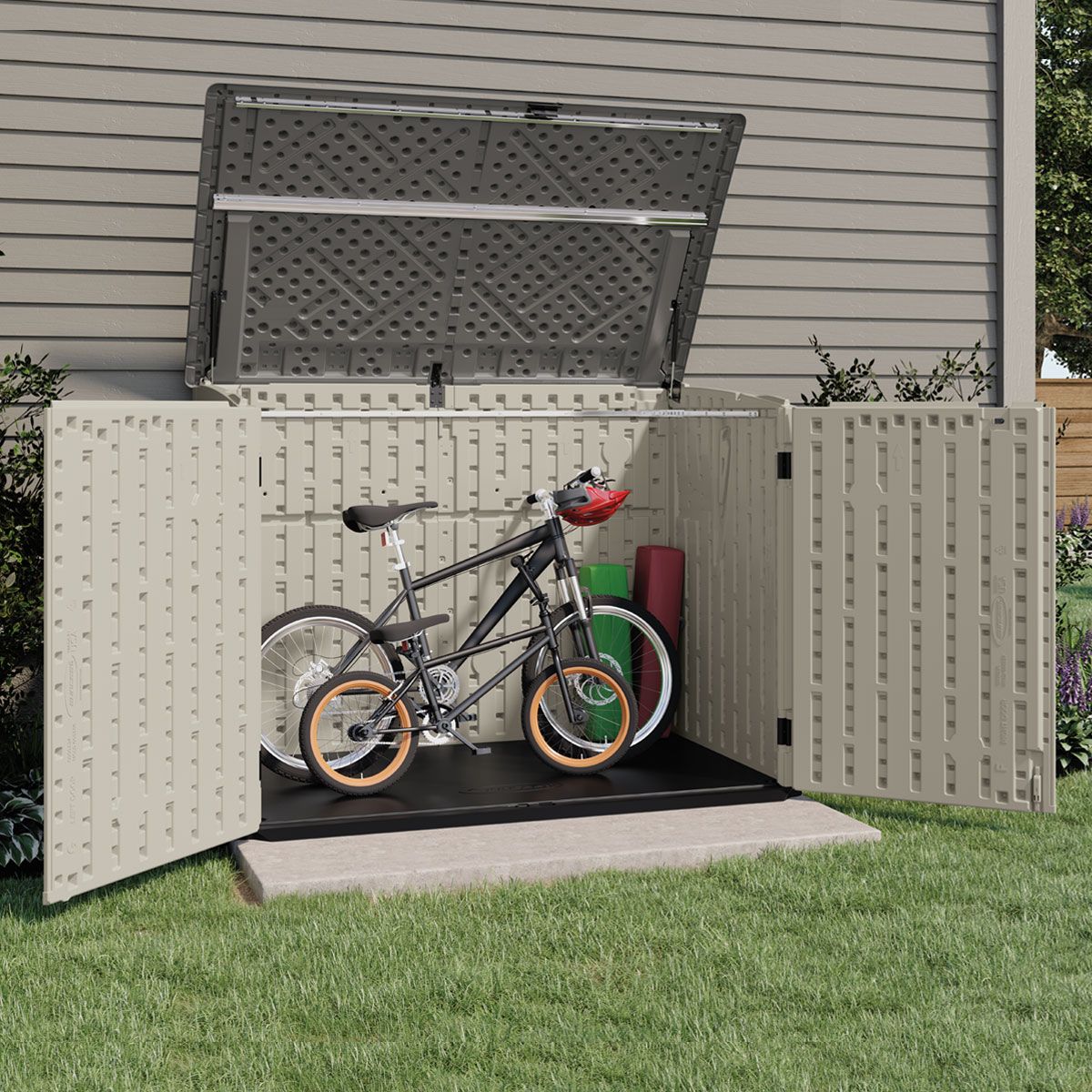 Suncast BMS4700X 70Cu. Ft. Resin Stow Away Horizontal Shed at Sutherlands