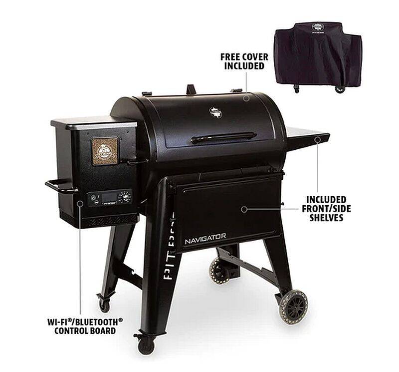 Pit Boss® 10913 Pit Boss Navigator 850 Wood Pellet Grill With WiFi And Cover at Sutherlands