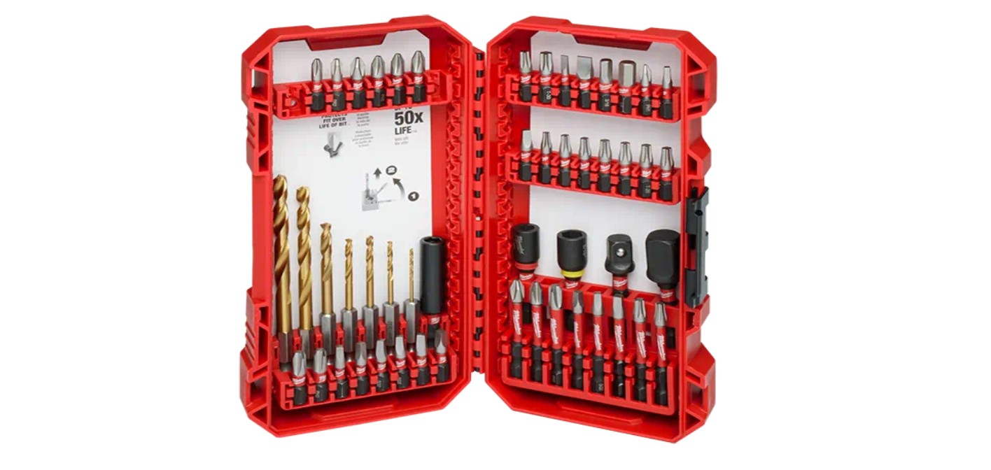 Milwaukee Drive Bit Milwaukee® 48-32-4010 SHOCKWAVE Impact Duty™ Driver Bit, 54-Piece at ...