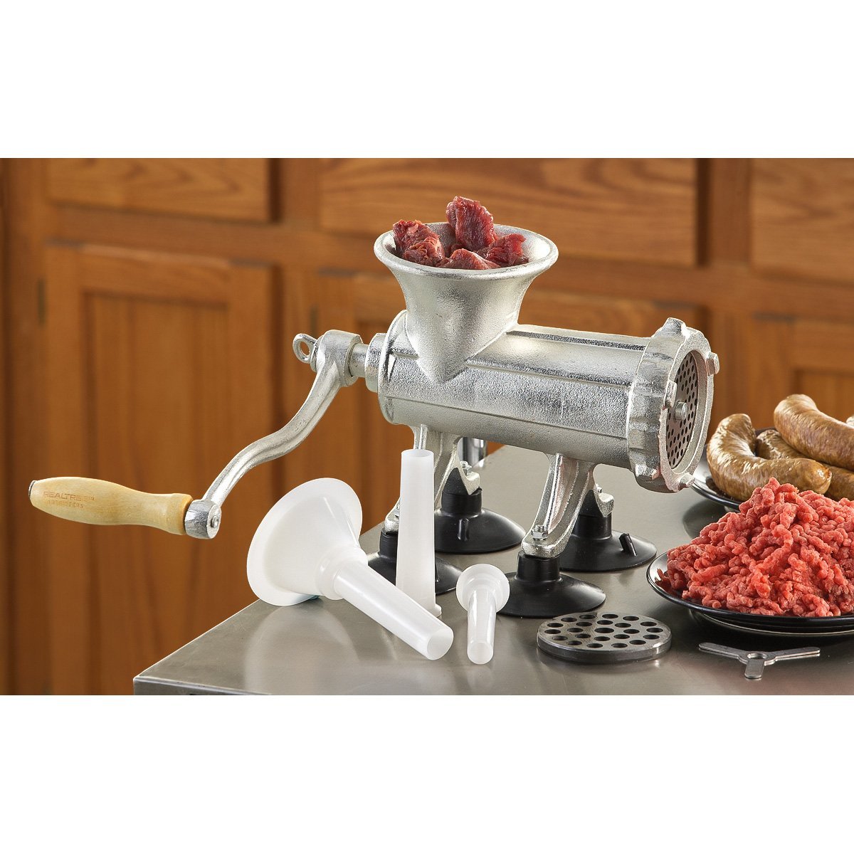Weston 362201RT Weston Realtree Manual Meat Grinder/Sausage Stuffer, Silver at Sutherlands