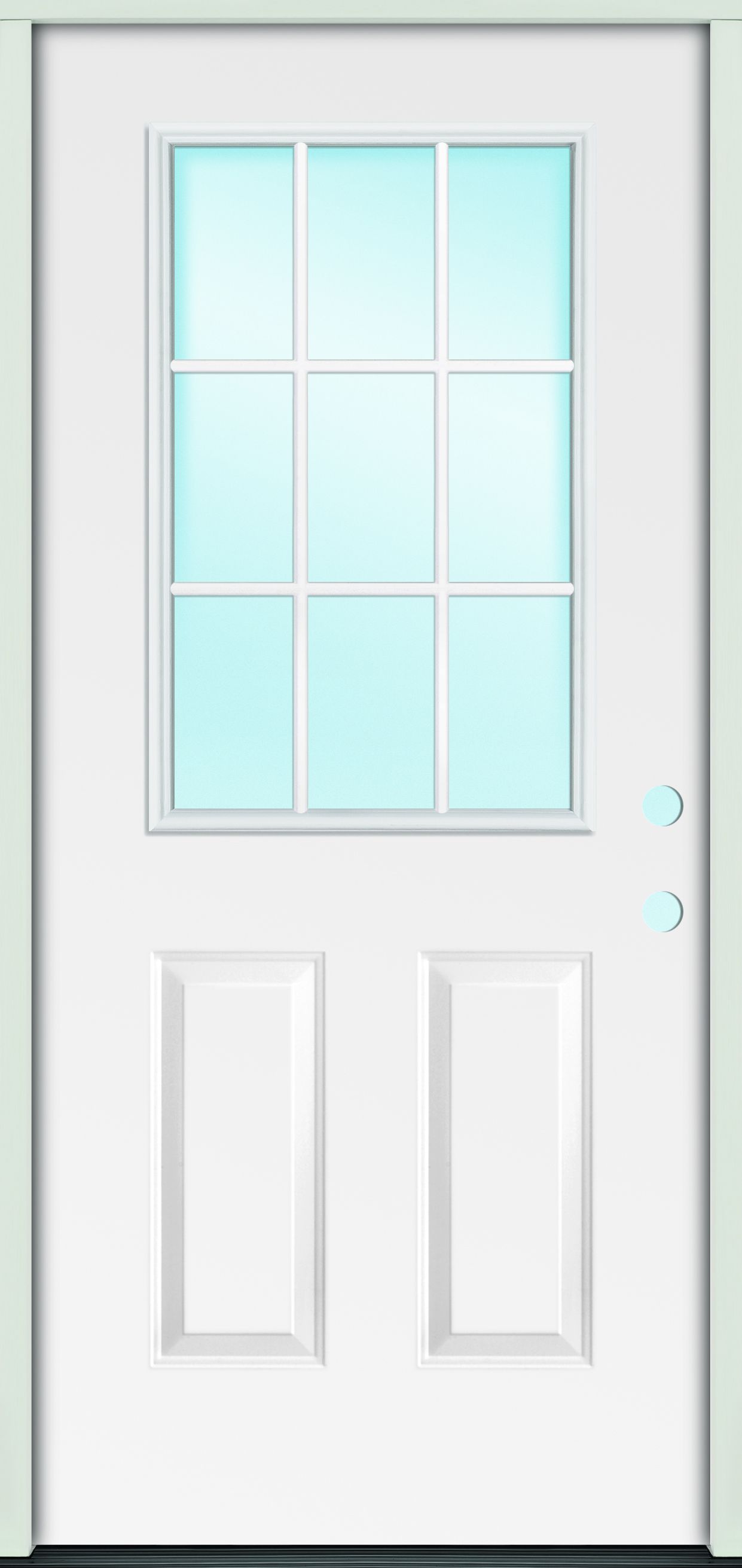 Doorscapes MFG4LH 32X76 32Inch X 76Inch 9Lite White Fiberglass