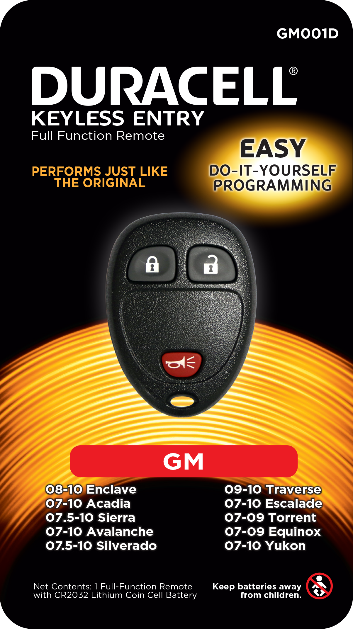 Duracell Remotes GM001D 