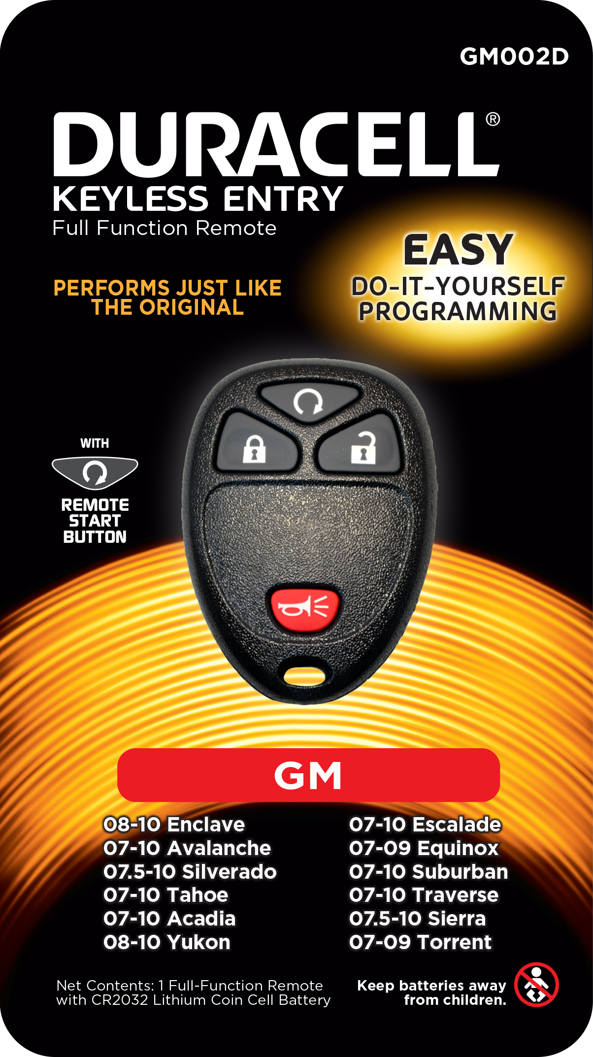 Duracell Remotes GM002D 