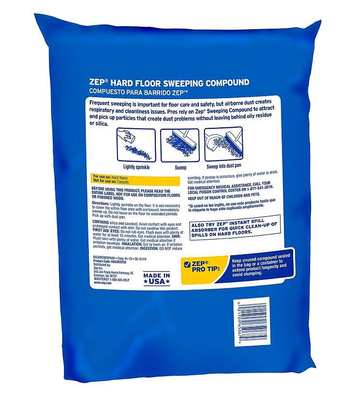 Zep HDSWEEP50 50Pound Hard Floor Sweeping Compound at Sutherlands