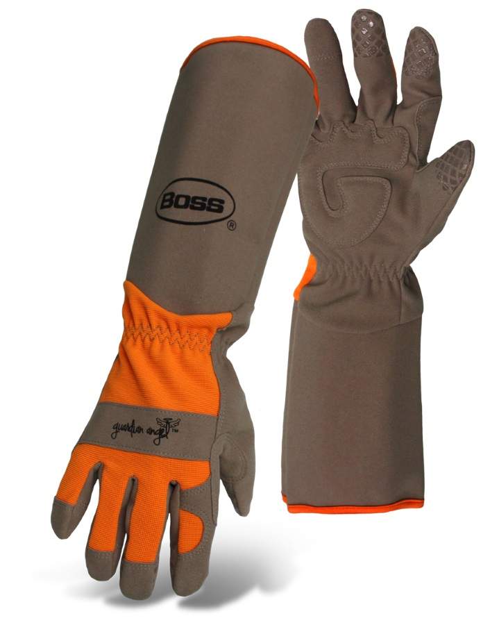 Boss 8419B Ladies' Orange Guardian Angel Garden Glove With Extended
