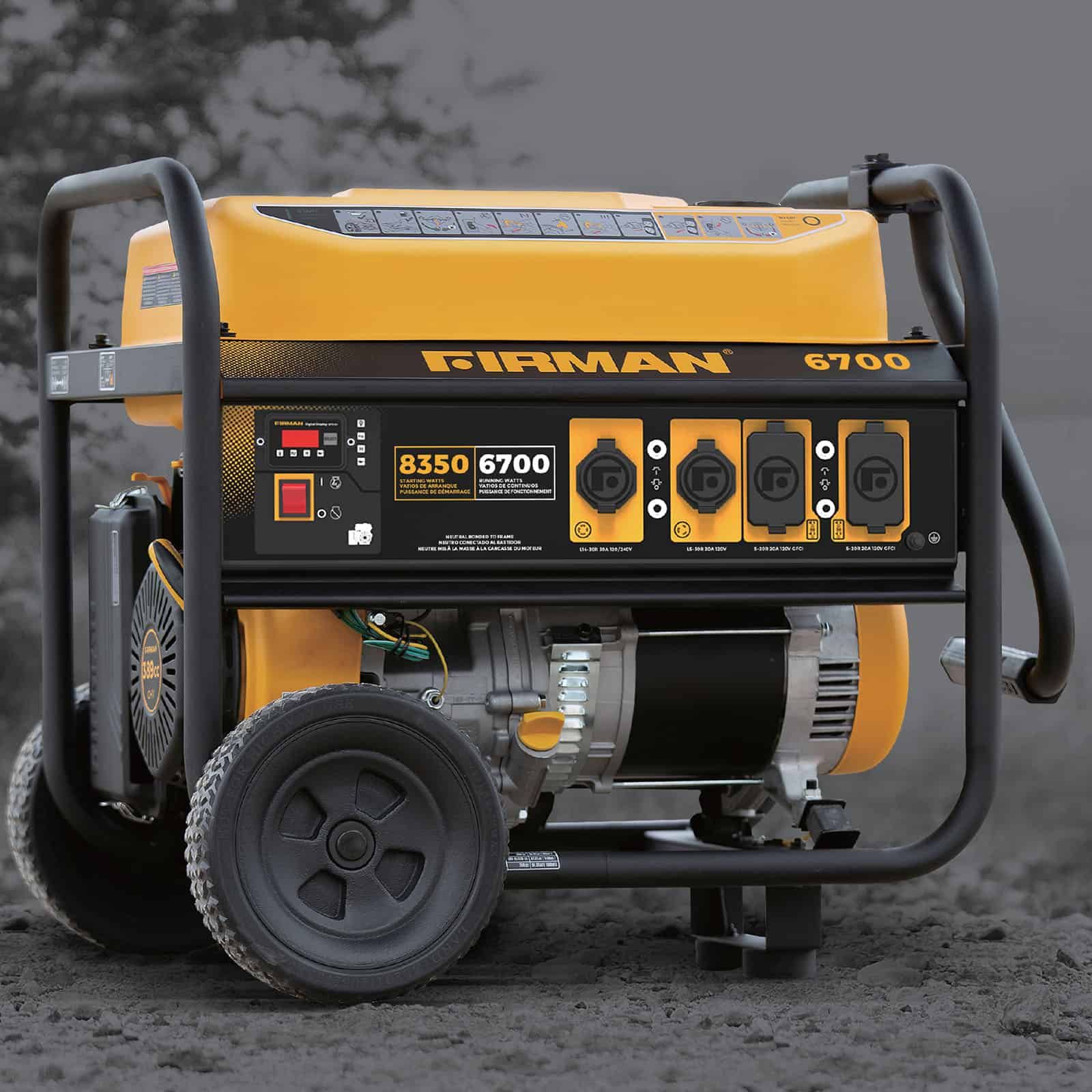 FIRMAN P06701 8350/6700Watt Portable Gas Generator at Sutherlands