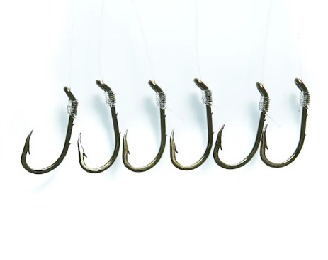 cheap snelled fishing hooks Tide Rite Mono 6pk for Snapper Eagle Claw 140 Baitholder Double Line Snelled Hooks are made for beginner and intermediate fishermen Eagle Claw Kahle Snelled Hook