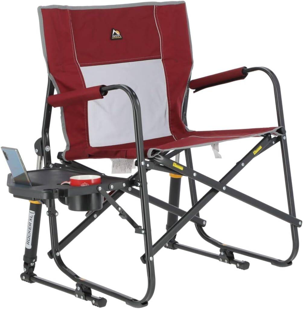 GCI Outdoors 47172 Freestyle Rocker XL™ with Side Table, Cinnamon