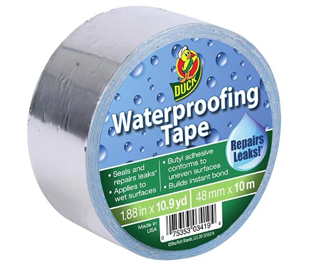 Duck 280355 1.88Inch X 10.9Yard Silver Waterproofing Duct Tape at
