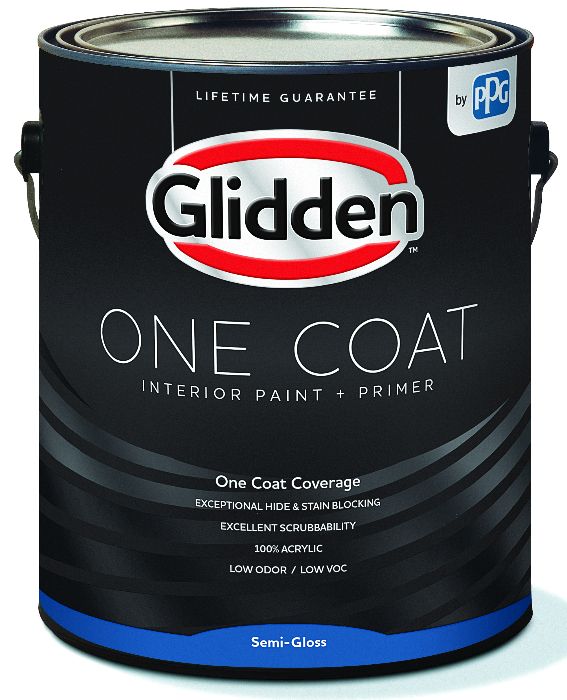 Glidden 396936 1Gallon Midtone Base SemiGloss One Coat Interior Paint