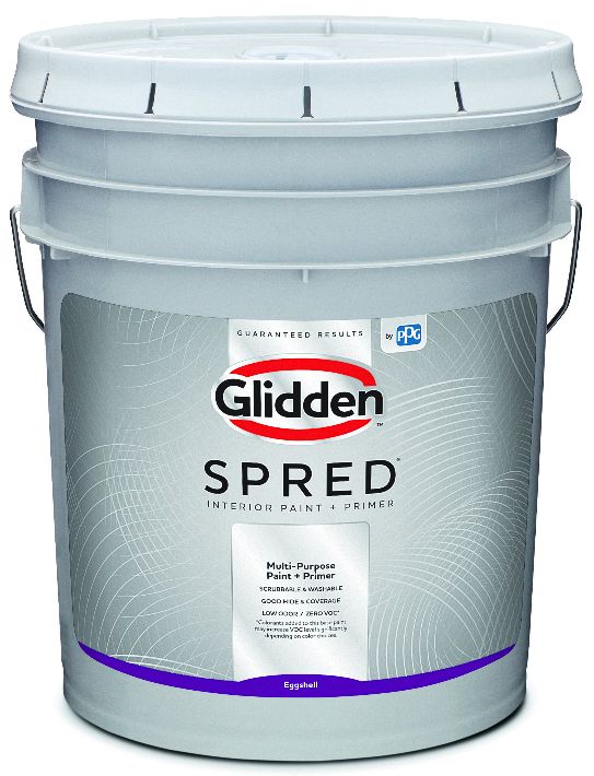 Glidden 396648 5Gallon Pastel Base Eggshell Spred Interior Paint And