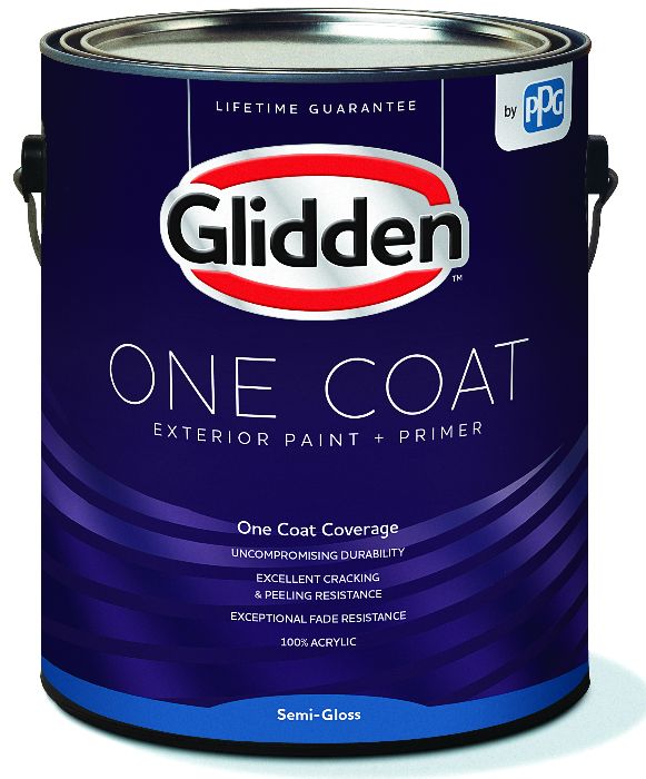 Glidden 396957 1Gallon Deep Base SemiGloss One Coat Exterior Paint