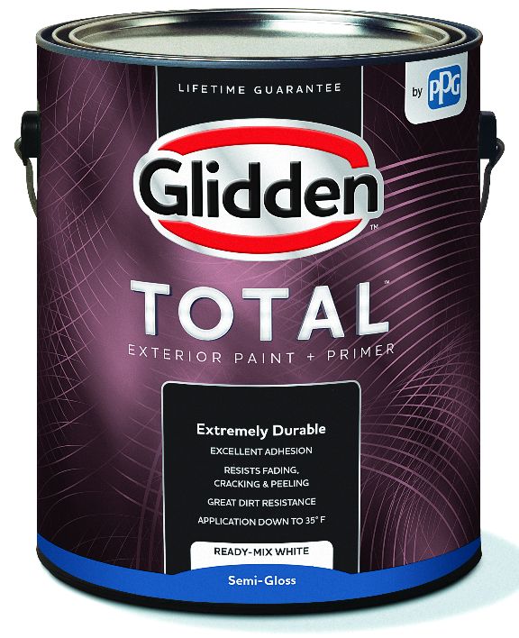 PPG Glidden 396908 1Gallon White SemiGloss Total
