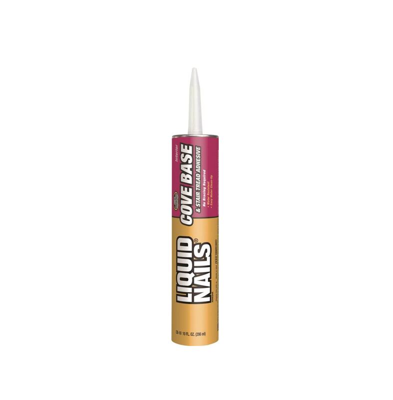 Liquid Nails CB10 10Fl. Oz. Cove Base And Stair Tread Adhesive at